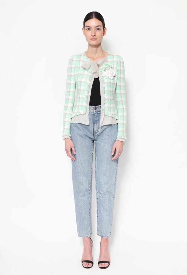 Chanel 2004 Tweed Chiffon Ensemble - 6