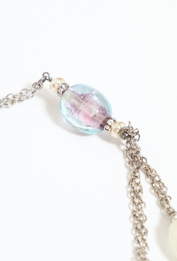 Chanel 1998 Holographic Fantasy Charm Chainlink Belt - 3