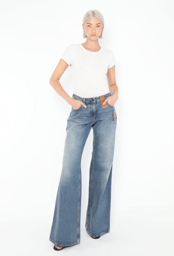 Louis Vuitton 2024 Monogram Wide-Leg Jeans - 1