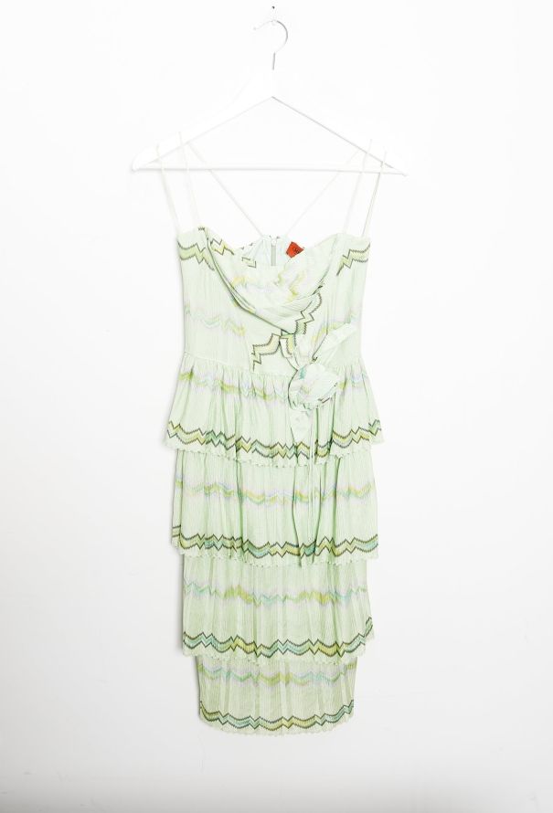 Missoni Tiered Zig Zag Knit Dress - 6