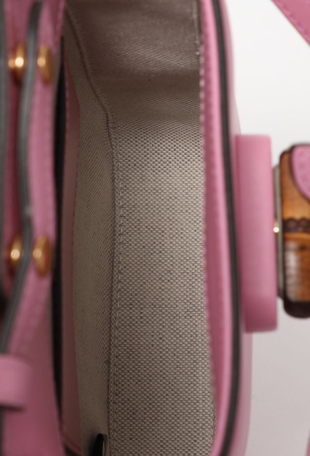 Gucci 2023 Pink Bamboo Mini Crossbody Bag - 15