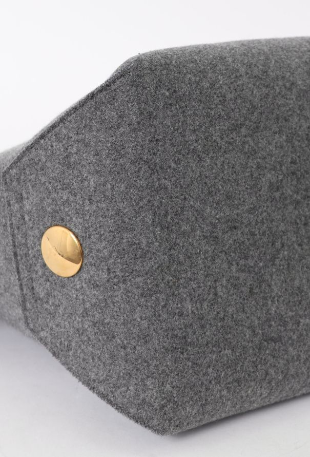 Céline Grey Felt Orb Tote Bag - 8