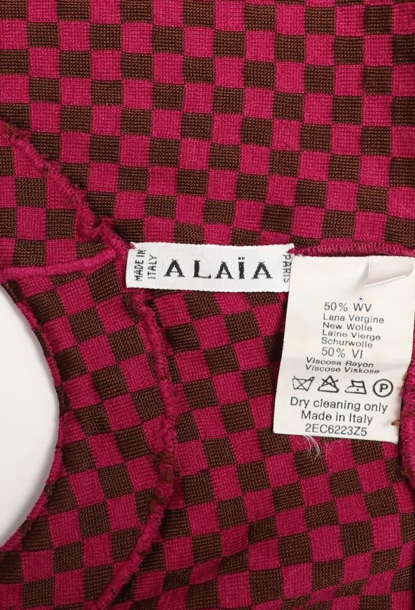 Alaïa 2001 Harlequin Halter Ensemble - 6
