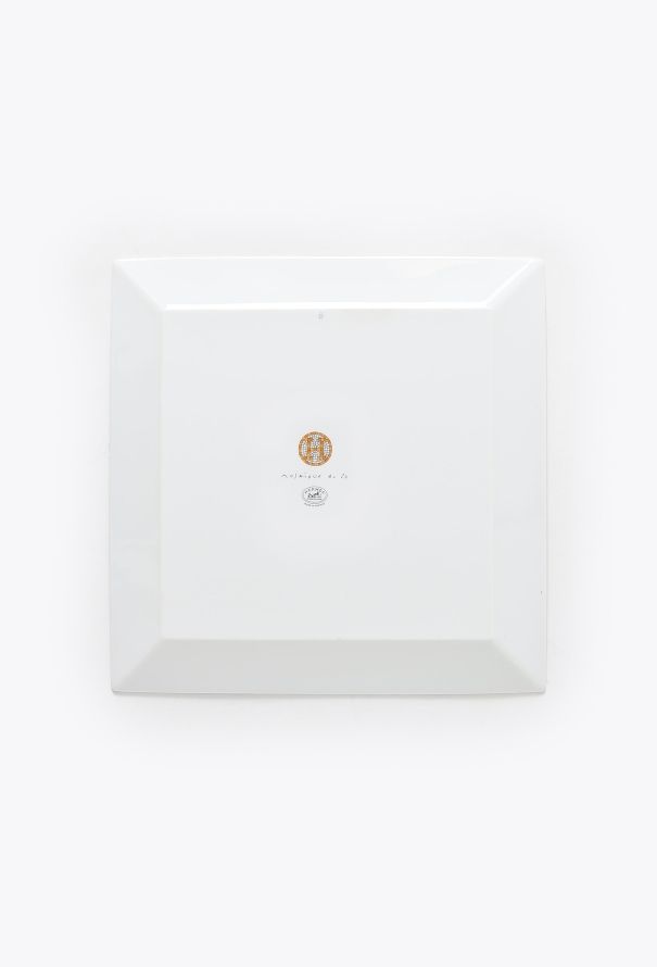Hermès 2023 Mosaic 'Gold no° 4' Porcelain Plate - 3