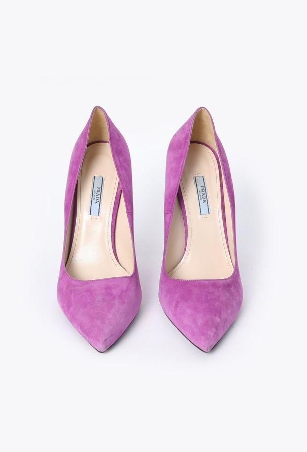 Prada Suede Mod Pumps - 3