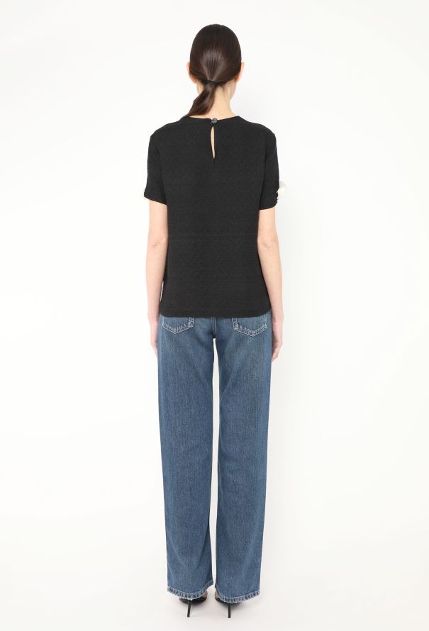 Chanel 2020 Camelia Brooch Silk Top - 3