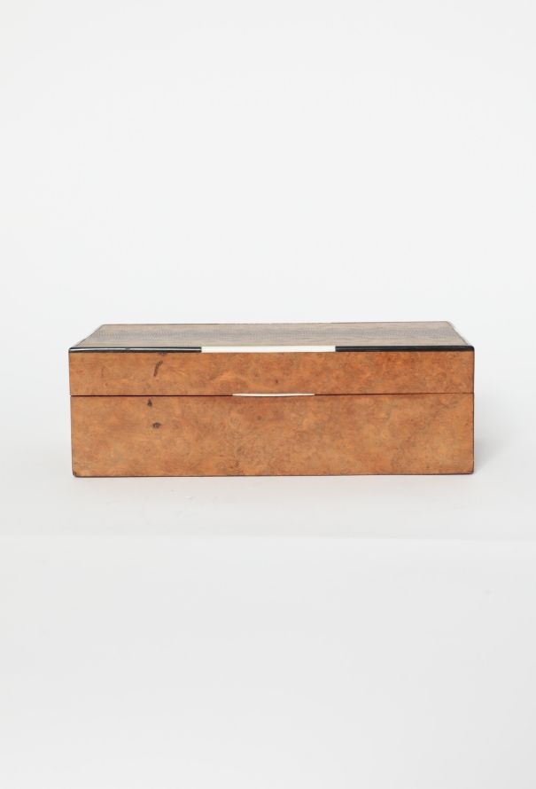 Vintage Objects & Decor 30s Python-Embossed Wood Case - 4