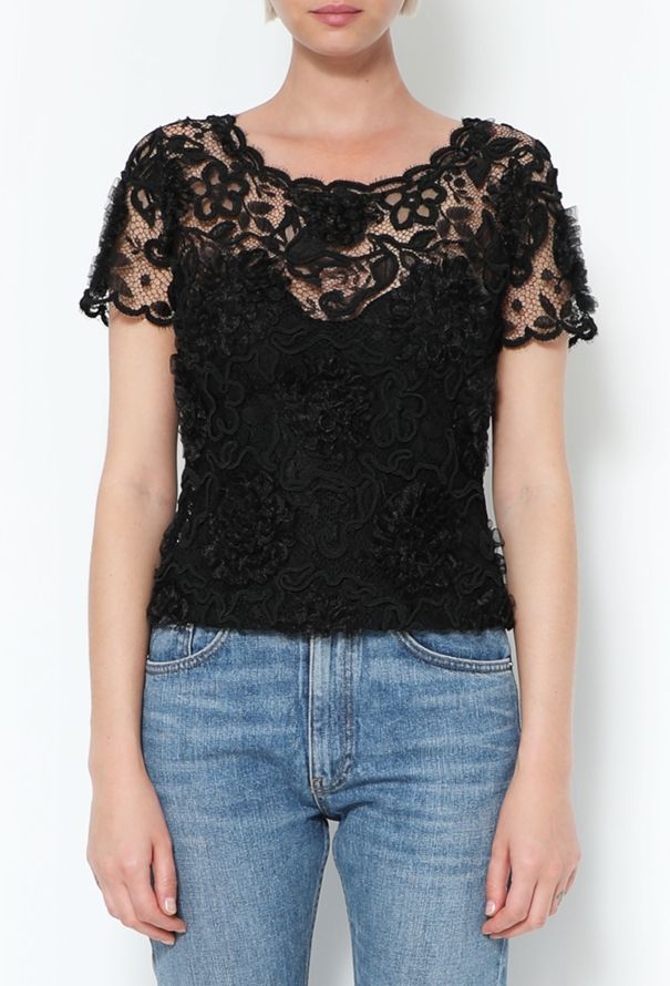 Chanel ICONIC F/W 1995 Lace Bustier Top - 1