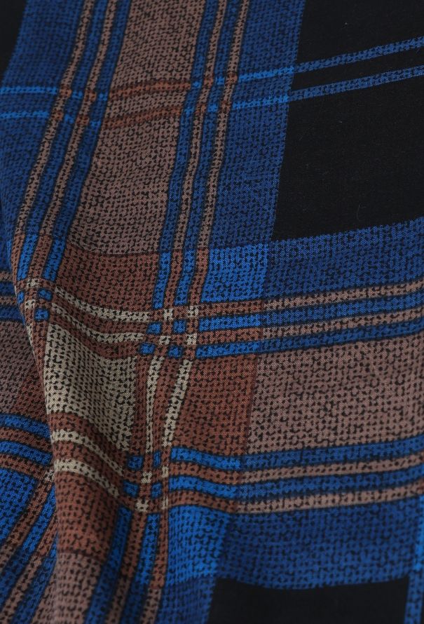 Saint Laurent '70s Fringed Plaid Scarf - 5