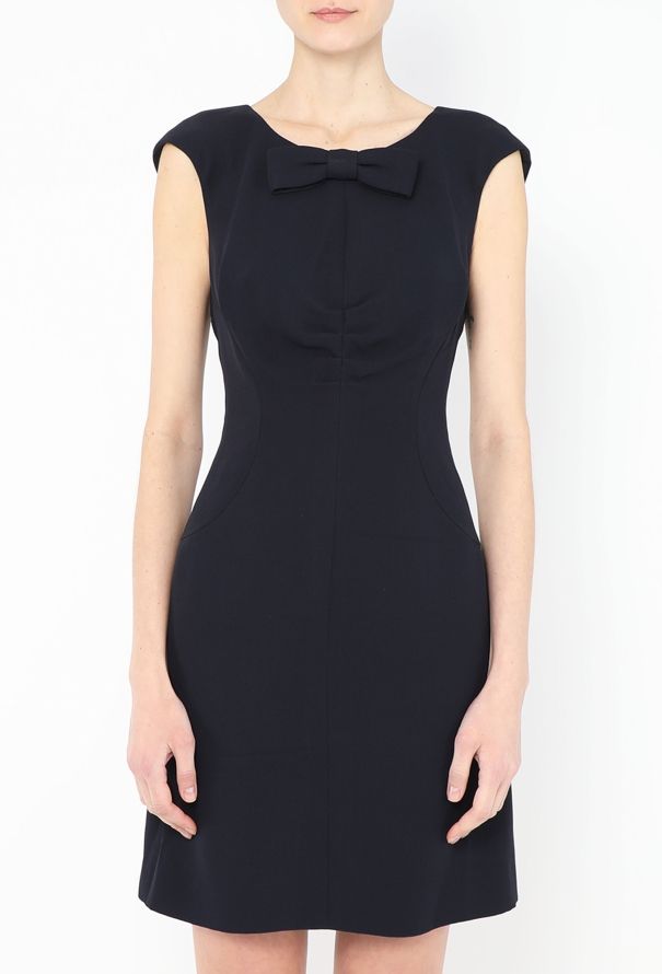 Chanel S/S 2008 Bow Brooch Silk Dress - 1