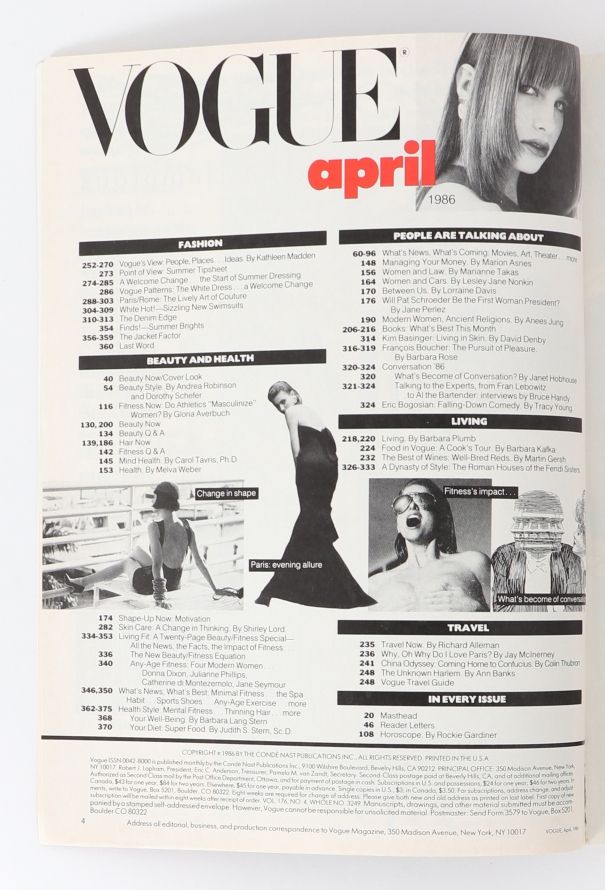 VOGUE US '80s Richard Avedon Cover Set - 6