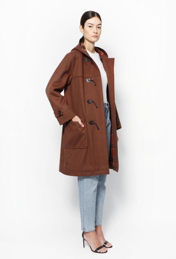 Saint Laurent '70s Hooded Wool Duffle Coat - 4