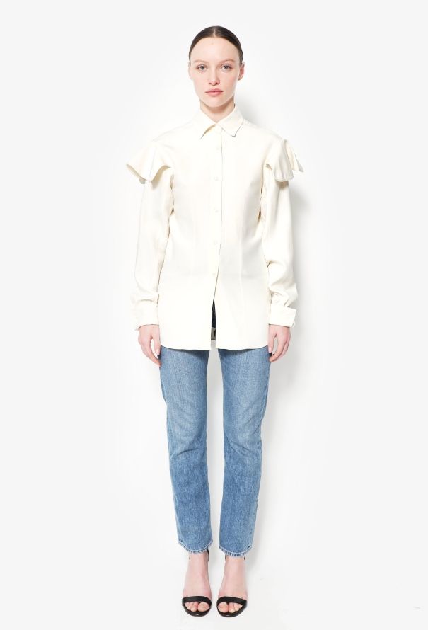 Loewe Fall 2019 Frill Sleeve Shirt - 3