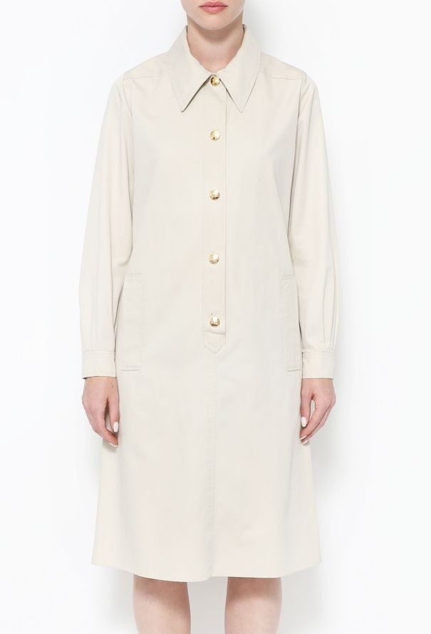 Céline 70s Gabardine Shirt Dress - 2