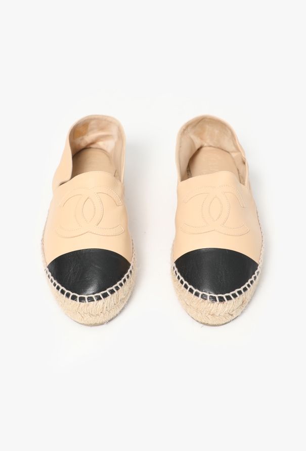 Chanel Bicolor 'CC' Leather Espadrilles - 3