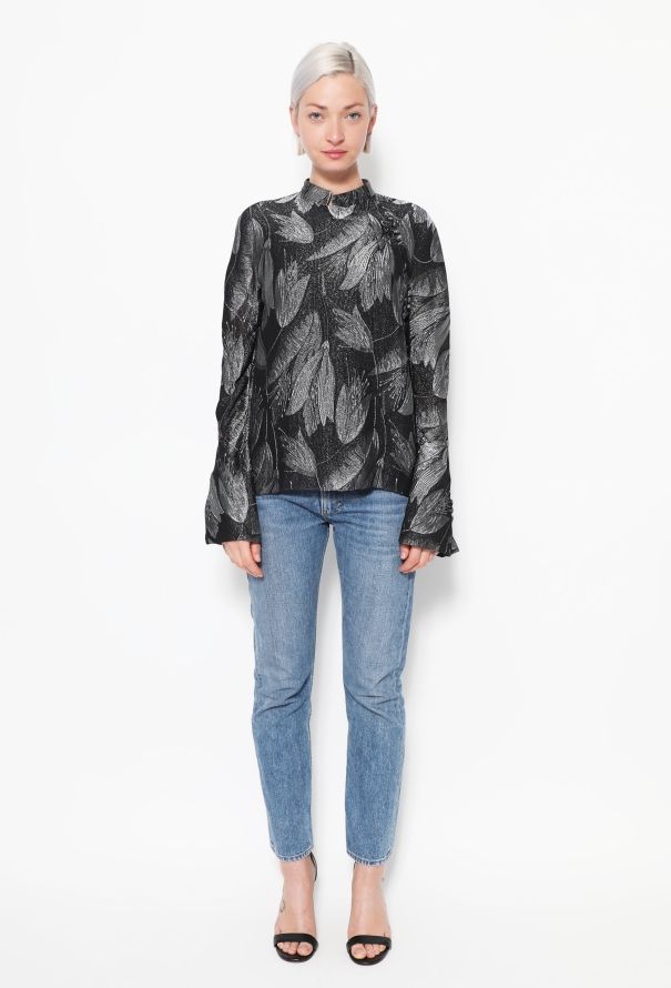 Christian Dior F/W 2009 Brocade Leaf Top - 3