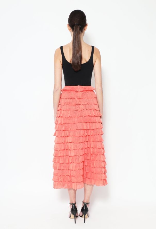 Valentino Tiered Silk Skirt - 3
