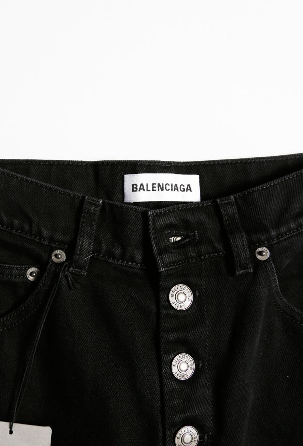 Balenciaga High-Waisted Buttonfly Jeans - 5