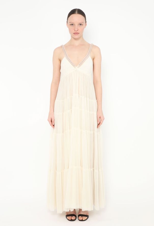 Jean Paul Gaultier Ruched Chainlink Mesh Gown - 3