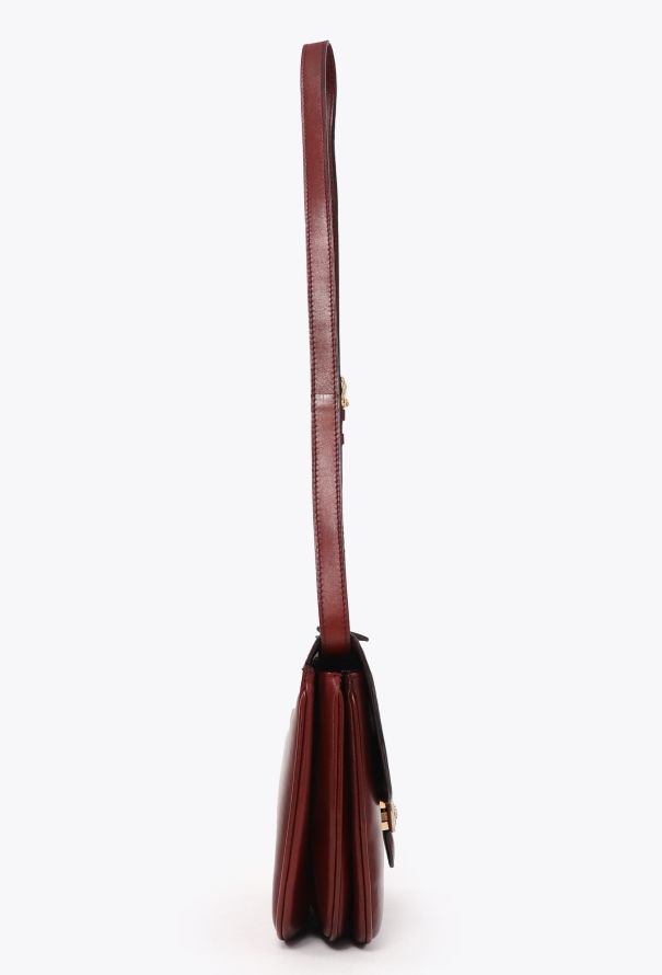 Céline Vintage Calèche Bag Burgundy - 3