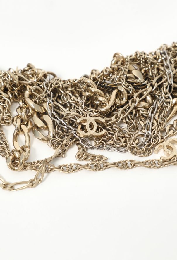 Chanel Multi-Strand 'CC' Chainlink Necklace - 4