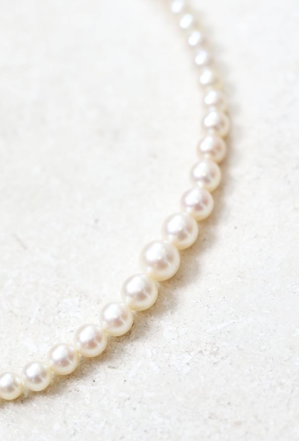 Vintage Fine Jewelry 1920s Cultured White Pearl Necklace - 3
