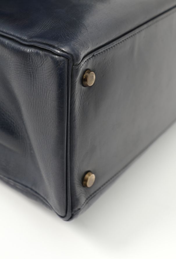 Hermès '60s Navy Box Kelly 32 Retourné - 11