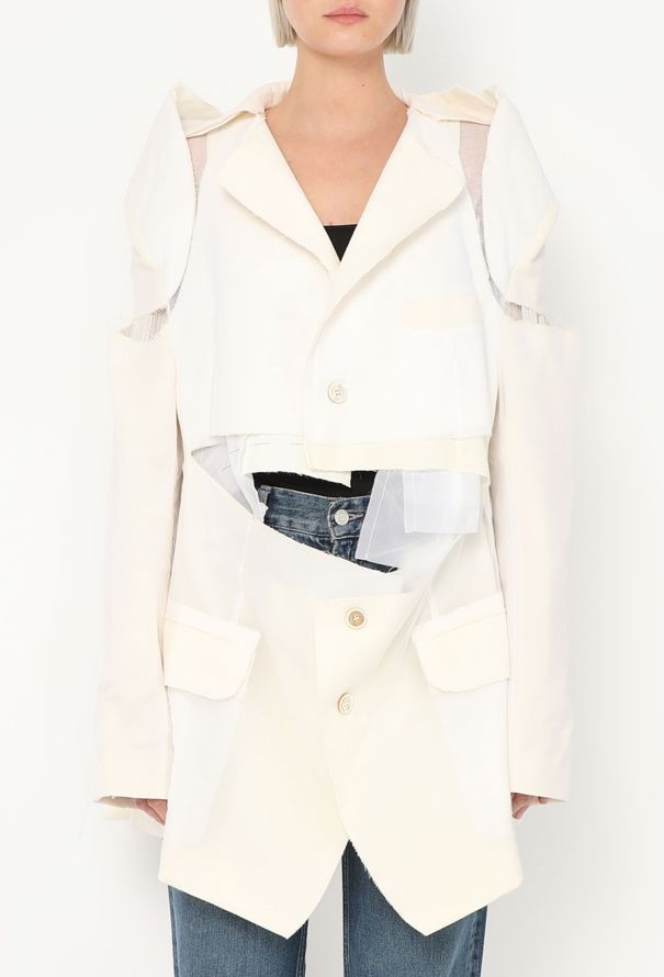 Maison Margiela S/S 2021 Deconstructed Patchwork Jacket - 1