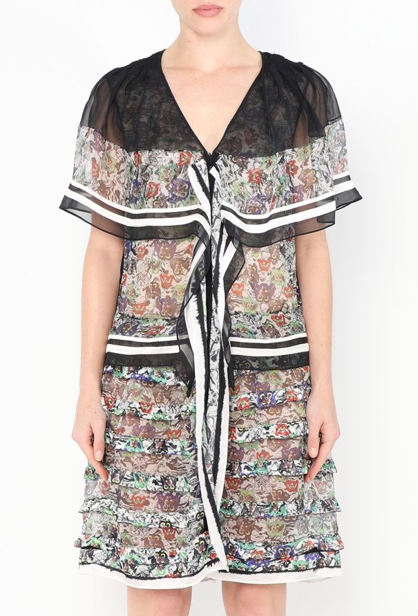 Balenciaga F/W 2007 Ruffled Chiffon Dress - 3