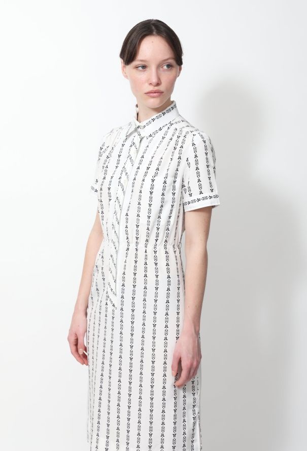 Lanvin Vintage Chainlink Printed Dress - 5