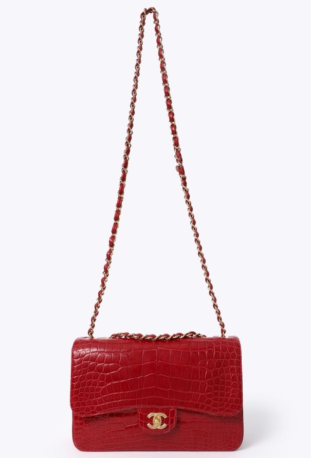 Chanel Jumbo Timeless Bag in Red Alligator – Bespoke Order - 4