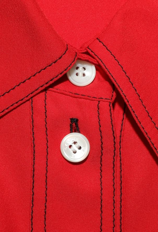 Céline 2015 Stitched Silk Blouse - 6