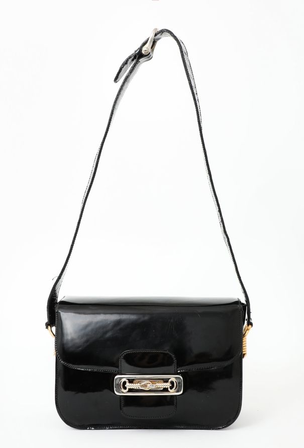 Céline Vintage Crécy Patent Bag - 1