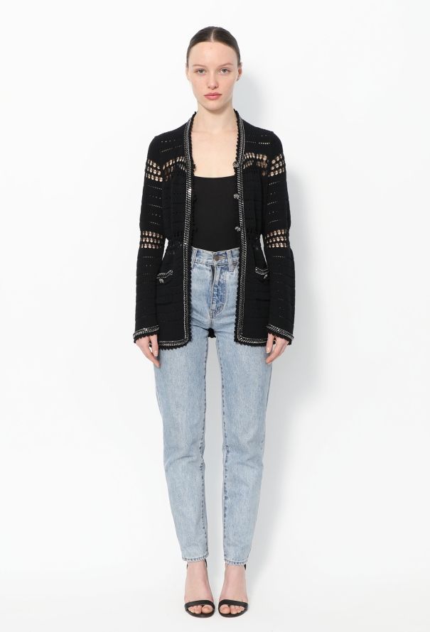 Chanel 2010 Chainlink Trim Cardigan - 2