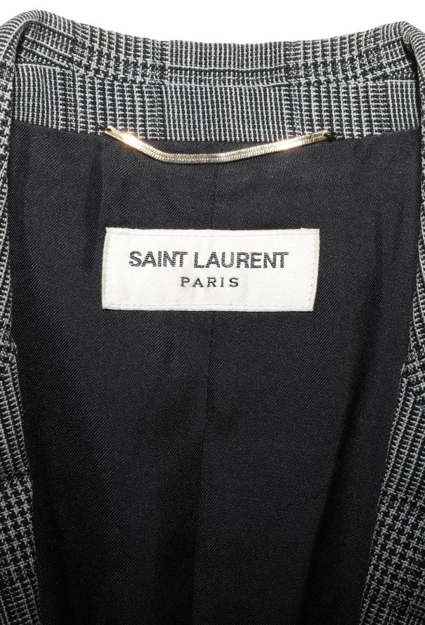 Saint Laurent 2014 Oversized Plaid Blazer - 6
