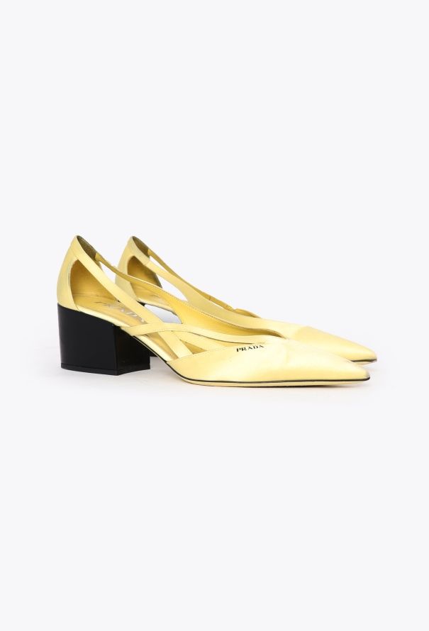 Prada F/W 2024 Satin Cut-Out Pumps - 4