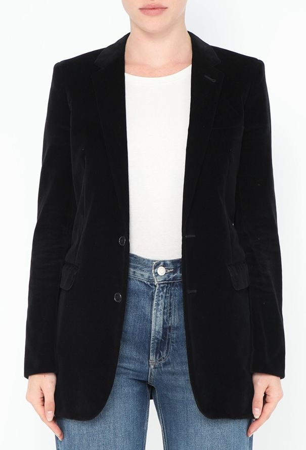 Saint Laurent S/S 2015 Tailored Velvet Blazer - 4