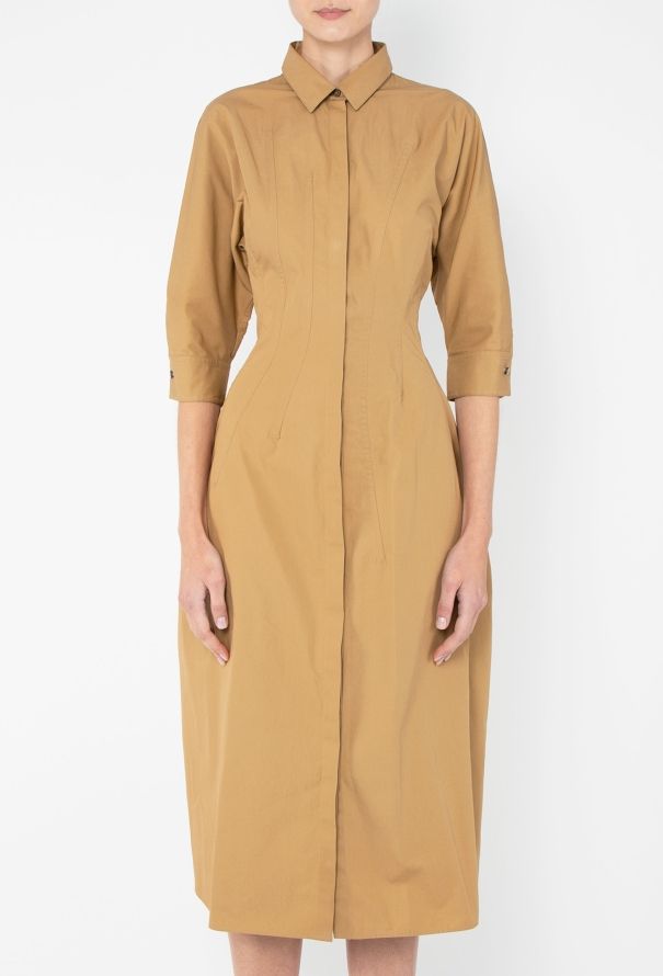 Jil Sander Flared Poplin Dress - 3