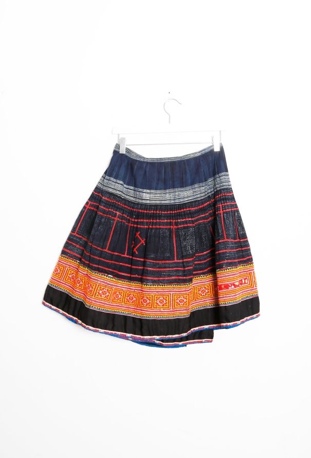 World Treasures Embroidered Patchwork Wrap Skirt - 8
