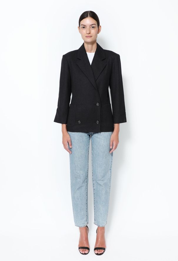 Saint Laurent Vintage Wool Twill Blazer - 3