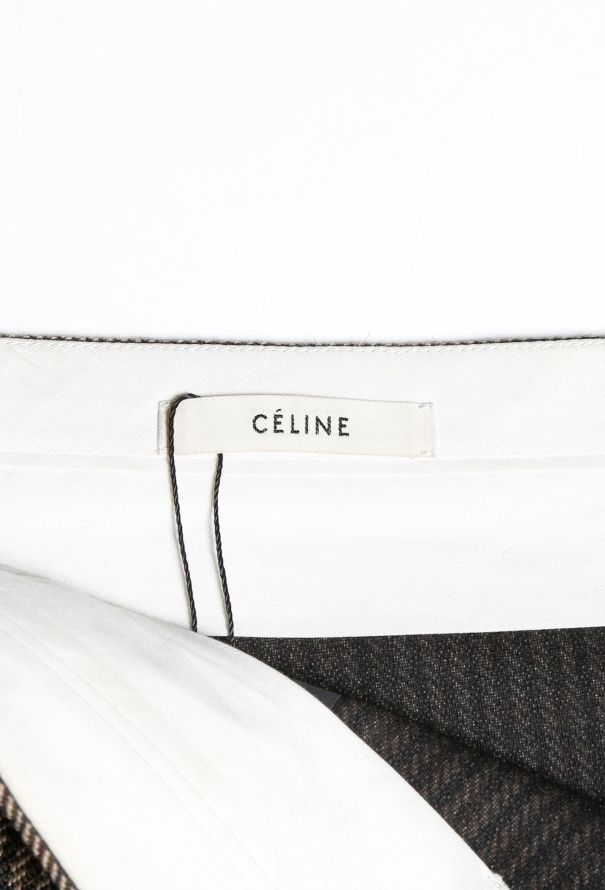 Céline Checkered Twill Skirt - 4