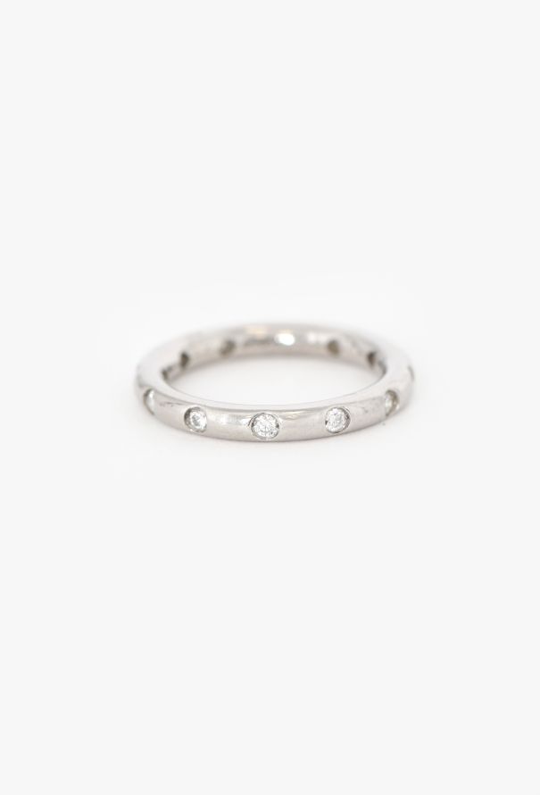 Tiffany & Co Platinum & Diamond Band Ring by Elsa Peretti - 2
