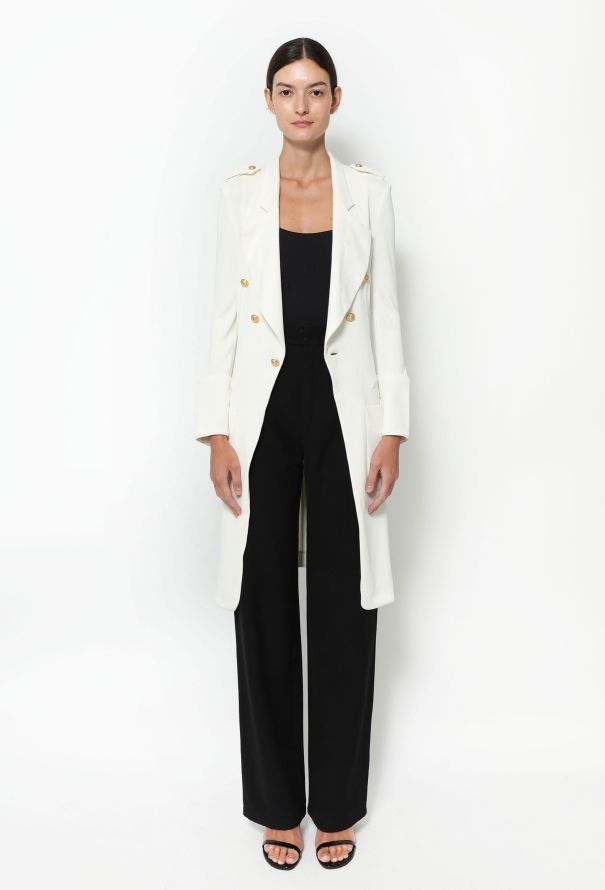 Balenciaga S/S 2005 Nautical Crêpe Coat - 3