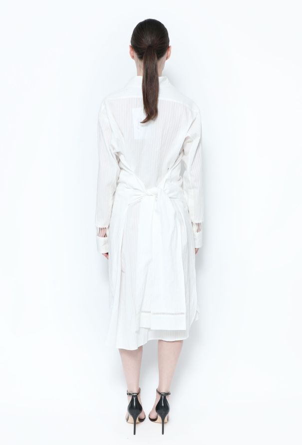 Loewe Asymmetrical Poplin Shirt Dress - 3