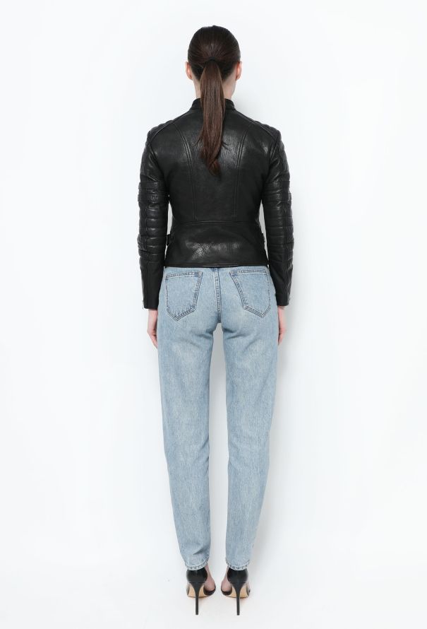 Céline Leather Biker Jacket - 4