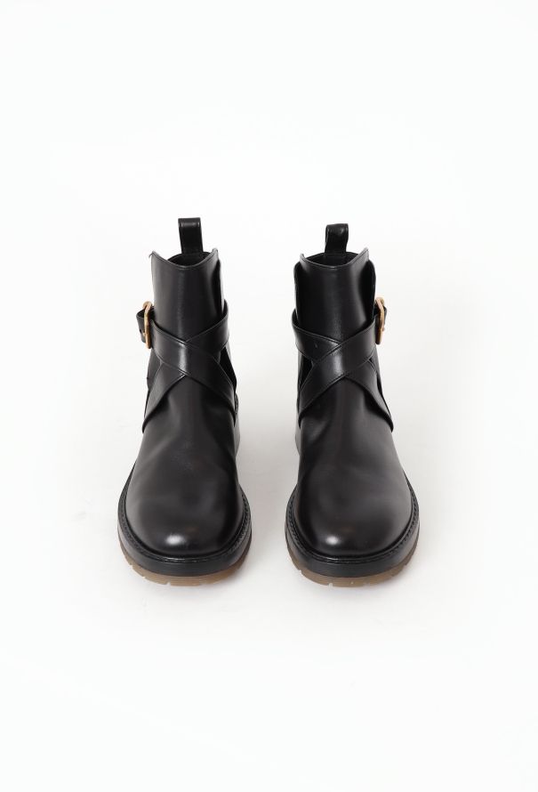 Chloé 2020 Leather Diane Combat Boots - 2