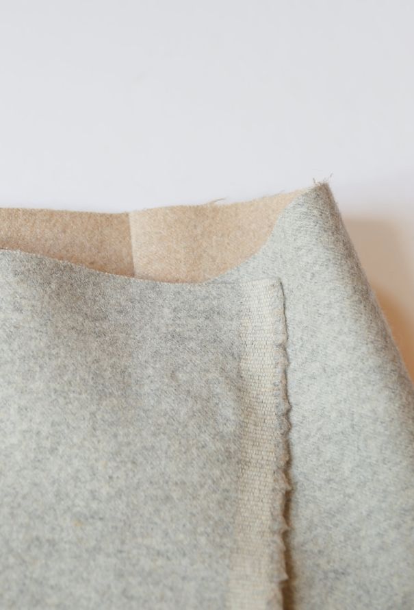 Céline Asymmetrical Wool Wrap Skirt - 5