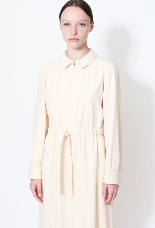 Courrèges 60s Couture Piqué Belted Dress - 3