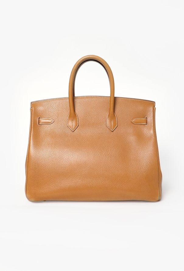 Hermès Beautifully Patinaed '90s Gold Birkin 35 - 7