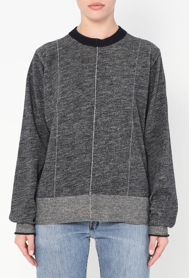 Céline Mohair Trim Knit Sweater - 1